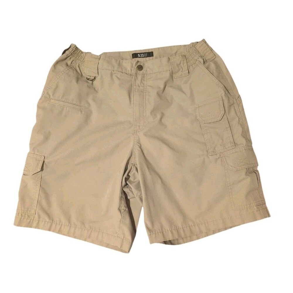 5.11 Tactical Men's Taclite Pro Cargo Shorts Khaki Ripstop Size 38 Stretch